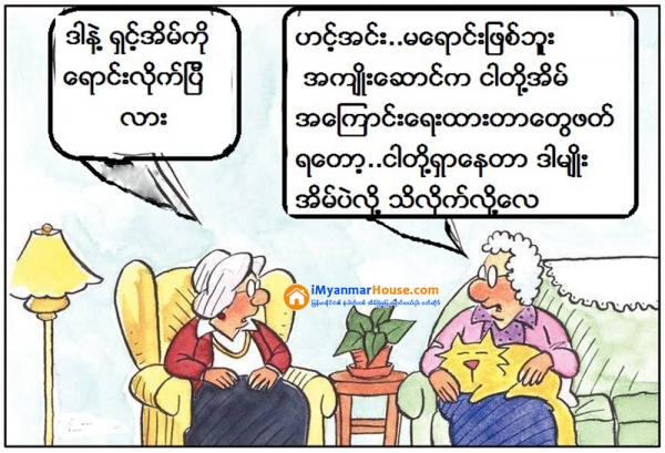 အိမ္ျခံေျမ ကာတြန္း - Property Cartoon from iMyanmarHouse.com