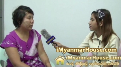The Interview with Ma Aye Aye Win in Charge of Aung Real Estate Agency - Property Interview from iMyanmarHouse.com