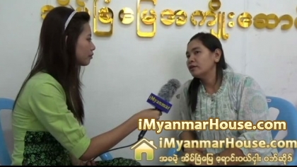 The Interview with Ma Zar Chi in Charge of Nway Oo Yaung Chi Agency - Property Interview from iMyanmarHouse.com