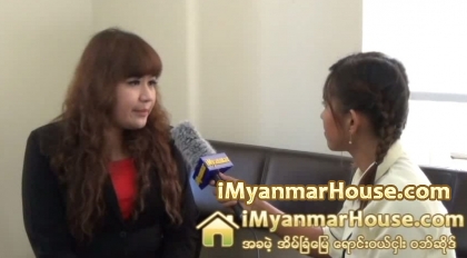 The Interview with Ma Lwin Mar Aung in Charge of The G.E.M.S Garden Condominium (Part 2) - Property Interview from iMyanmarHouse.com