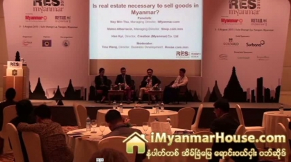 The Discussion of U Nay Min Thu, Managign Director of iMyanmarHouse.com in the Real Estate Show Myanmar 2015 (Part 1) - Property Interview from iMyanmarHouse.com