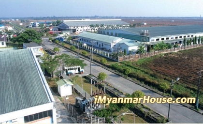 တစ္ေပပတ္လည္ စံသတ္မွတ္ႏႈန္းဂယက္ စက္မႈဇုန္ေျမ အေရာင္းအဝယ္တန္႔ - Property News in Myanmar from iMyanmarHouse.com