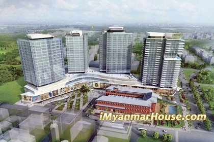 Landmark စီမံကိန္းအတြက္ Yoma Strategic Holdings ႏႇင့္ မစ္ဆူဘီရႇီ ေကာ္ပိုေရးရႇင္း ပူးေပါင္း - Property News in Myanmar from iMyanmarHouse.com