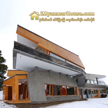ေထာင့္ျဖတ္၊ ေထာင့္ခ်ိဳးမ်ားနဲ႔ အသားေပးတည္ေဆာက္ထားတဲ့ အာဂ်င္တီးနားေတာင္ေစာင္းက Ribbon House - Property News in Myanmar from iMyanmarHouse.com