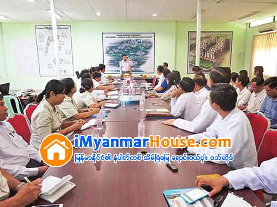 ျပည္ေထာင္စုဝန္ႀကီး ဦးစိုးသိန္း ဧရာဝဏ္ႏွင့္ ရတနာအိမ္ရာစီမံကိန္းလုပ္ငန္းမ်ား ၾကည့္႐ႈစစ္ေဆး - Property News in Myanmar from iMyanmarHouse.com