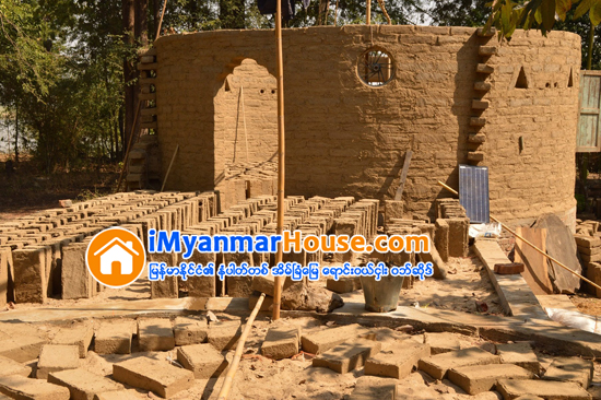 မိခင္ျဖစ္သူေနထုိင္ရန္ ကရင္တုိင္းရင္းသား တစ္ဦးမွ ရႊံ႕ေျမႀကီးကုိသာ အဓိကအသုံးျပဳေသာ ေနအိမ္ ေဆာက္လုပ္ - Property News in Myanmar from iMyanmarHouse.com