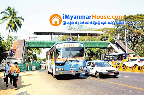 ဗဟန္း(၃)လမ္း မွတ္တိုင္အနီးတြင္ တည္ေဆာက္ေနသည့္ စက္ေလွကားပါ လူကူးခုံးေက်ာ္တံတား မတ္လတြင္ အသုံးျပဳခြင့္ရမည္ - Property News in Myanmar from iMyanmarHouse.com