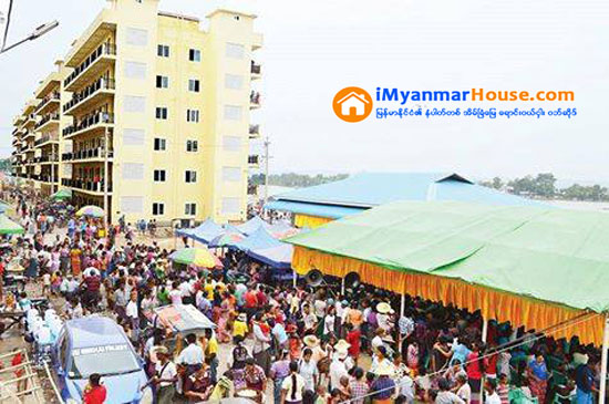 အငွားအိမ္ရာစီမံကိန္းမွ တိုက္ခန္း ၃၉၃ ခန္း မဲစနစ္ျဖင့္ အငွားခ် - Property News in Myanmar from iMyanmarHouse.com
