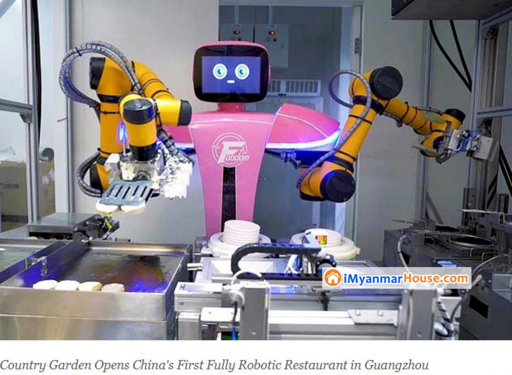 Country Garden Opens China's First Fully Robotic Restaurant in Guangzhou - Property News in Myanmar from iMyanmarHouse.com