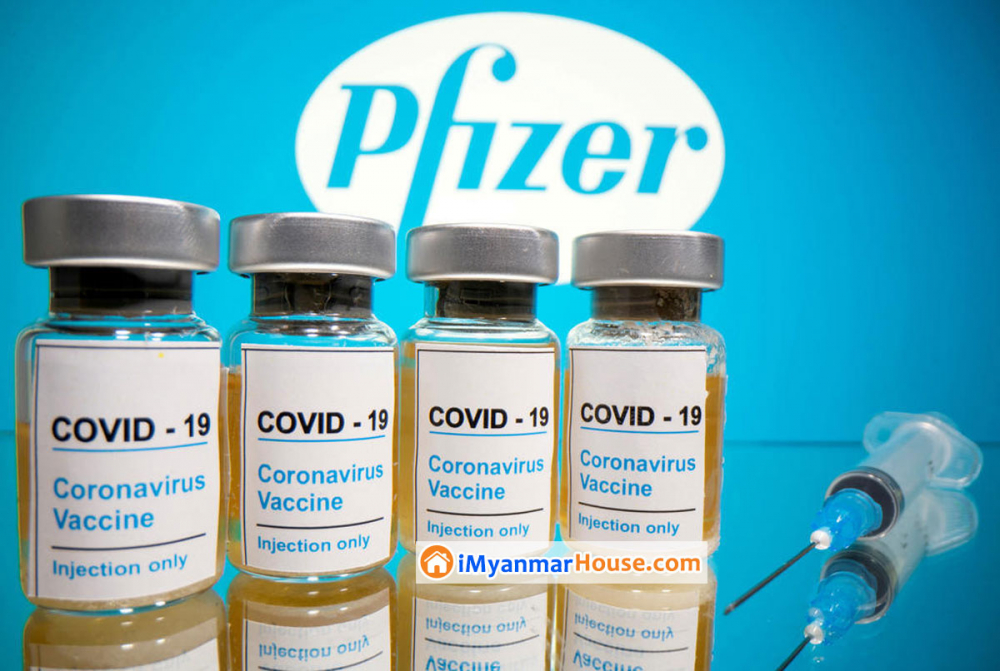 Pfizer ၏ ကာကွယ်ဆေးစမ်းသပ်မှု ပြီးဆုံး၊ ၉၅ ရာခိုင်နှုန်းအထိ ထိရောက်ကြောင်း အဆုံးသတ်အဖြေထွက်ပြီးနောက် ကာကွယ်ဆေးထုတ်လုပ်သည့် Pfizer နှင့် BioNTech ကုမ္ပဏီတို့၏ ရှယ်ယာဈေးများထိုးတက်သွား - Property News in Myanmar from iMyanmarHouse.com