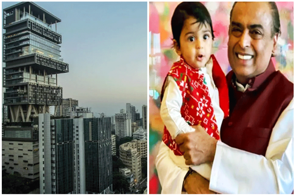 Indian billionaire Mukesh Ambani to install rotating beds and retractable roofs in his $4.7 skyscraper home so his grandkids can soak in the morning sun – To mark their births the joyous businessman will donate 300 kgs of gold to charities. - Property News in Myanmar from iMyanmarHouse.com