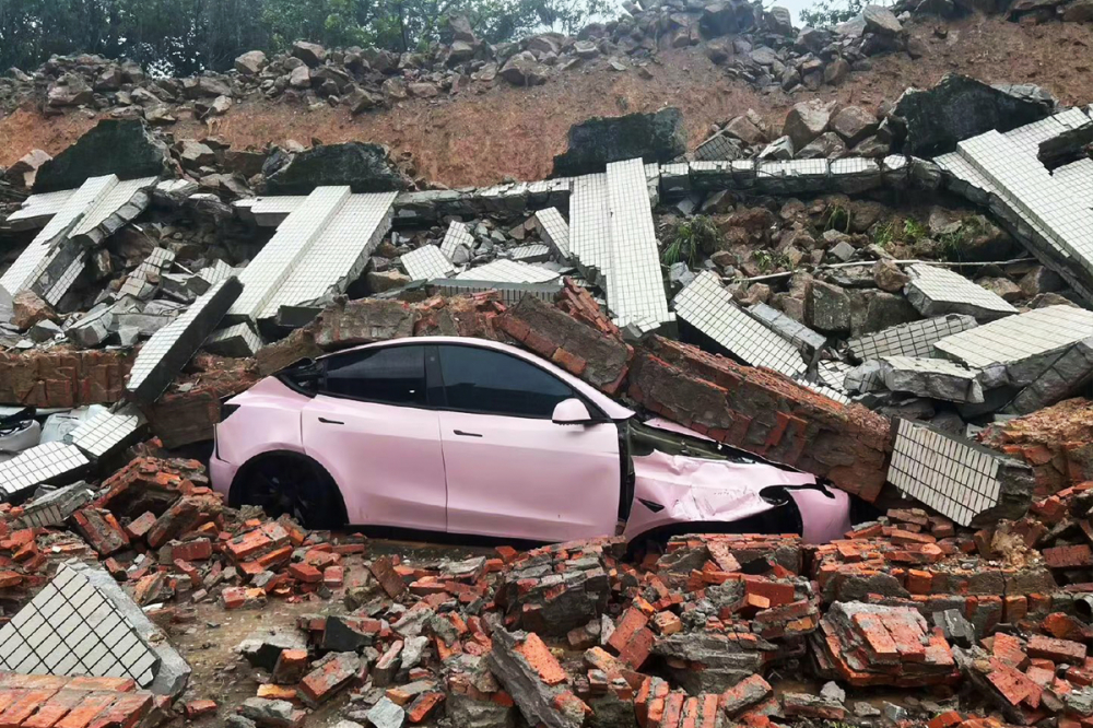 Tesla Model Y That Refused To Crumble Under the Rubble in China Has the Most Unusual Story - Property Knowledge in Myanmar from iMyanmarHouse.com