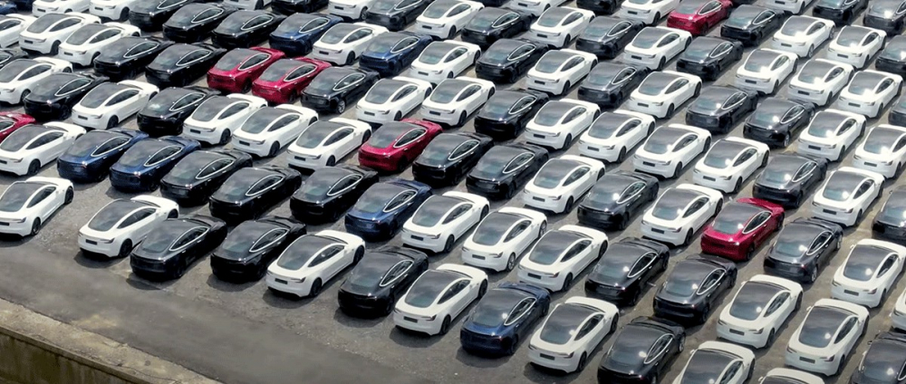 Hundreds of New Tesla Model 3s Pile Up in a Parking Lot in Shanghai - Property Knowledge in Myanmar from iMyanmarHouse.com