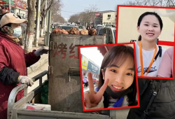 သမီး (၂) ဦးကို ပါရဂူတန်းနှင့် မဟာဘွဲ့များရသည်အထိ ကန်စွန်းဥဖုတ်ရောင်းကာ လမ်းဘေးဈေးသည်ဘဝဖြင့် ကျောင်းထားပေးခဲ့သော တရုတ်ပြ