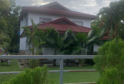 Pun Hlaing Estate , fully furnished, Luxury House, with solar panels for electricity, beautiful golf course view with swimming pool , wide garden for rent.