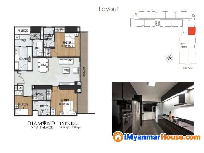 ရန်ကုန်မြို့ရဲ့လူကြိုက်အများဆုံးနှင့် Luxury Condo တစ်ခုဖြစ်တဲ့ Diamond Inya Palace Condo ရှိ Fully furnished ( 3 Bedrooms ) 10 လွှာ အခန်းကိုပိုင်ရှင်ကိုယ်တိုင်အမြန်ဌားမည် 🔸 - ငှါးရန် - မရမ်းကုန်း (Mayangone) - ရန်ကုန်တိုင်းဒေသကြီး (Yangon Region) - 40 သိန်း (ကျပ်) - R-20870982 | iMyanmarHouse.com