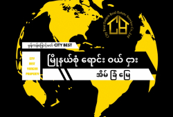 လမ်းမကြီးနှင့် အတွင်းလမ်းမကြယ်ထောင့် အနီး အတွင်းလမ်းကျယ်ပေါ် မျက်နှာပွင့်